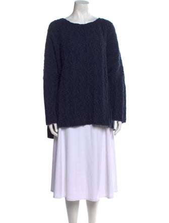 Alan Bilzerian Cashmere Bateau Neckline Sweater