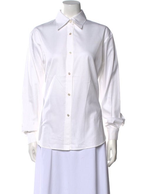 Alan Bilzerian Long Sleeve Button-Up Top