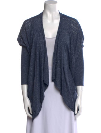 Alan Bilzerian Cashmere Open Front Sweater