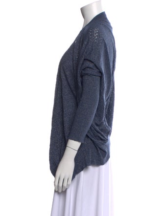 Alan Bilzerian Cashmere Open Front Sweater