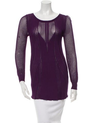 Alberta Ferretti Knit Long Sleeve Top