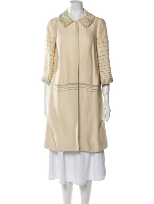 Alberta Ferretti Striped Coat