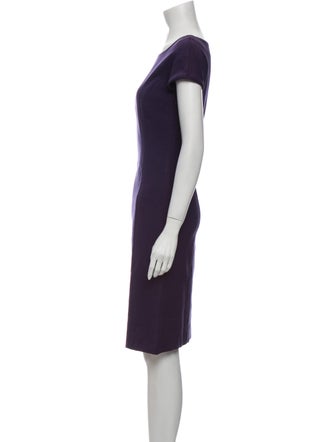 Alberta Ferretti Bateau Neckline Knee-Length Dress