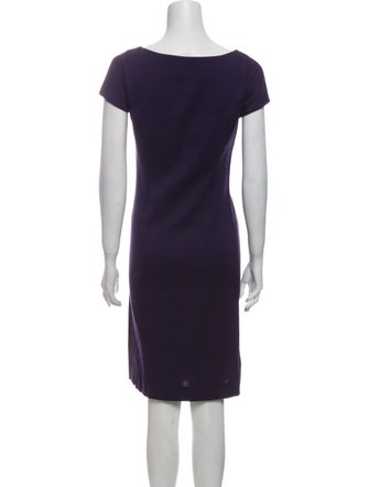 Alberta Ferretti Bateau Neckline Knee-Length Dress