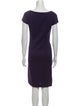 Alberta Ferretti Bateau Neckline Knee-Length Dress