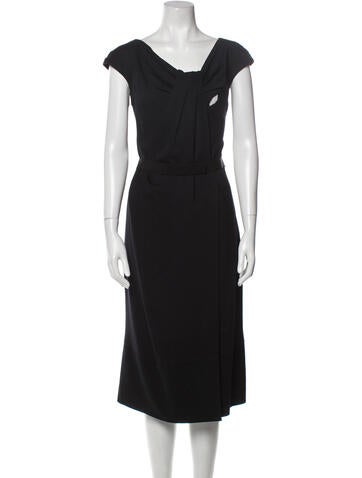 Alberta Ferretti Dresses Cowl Neck Midi Length Dress L