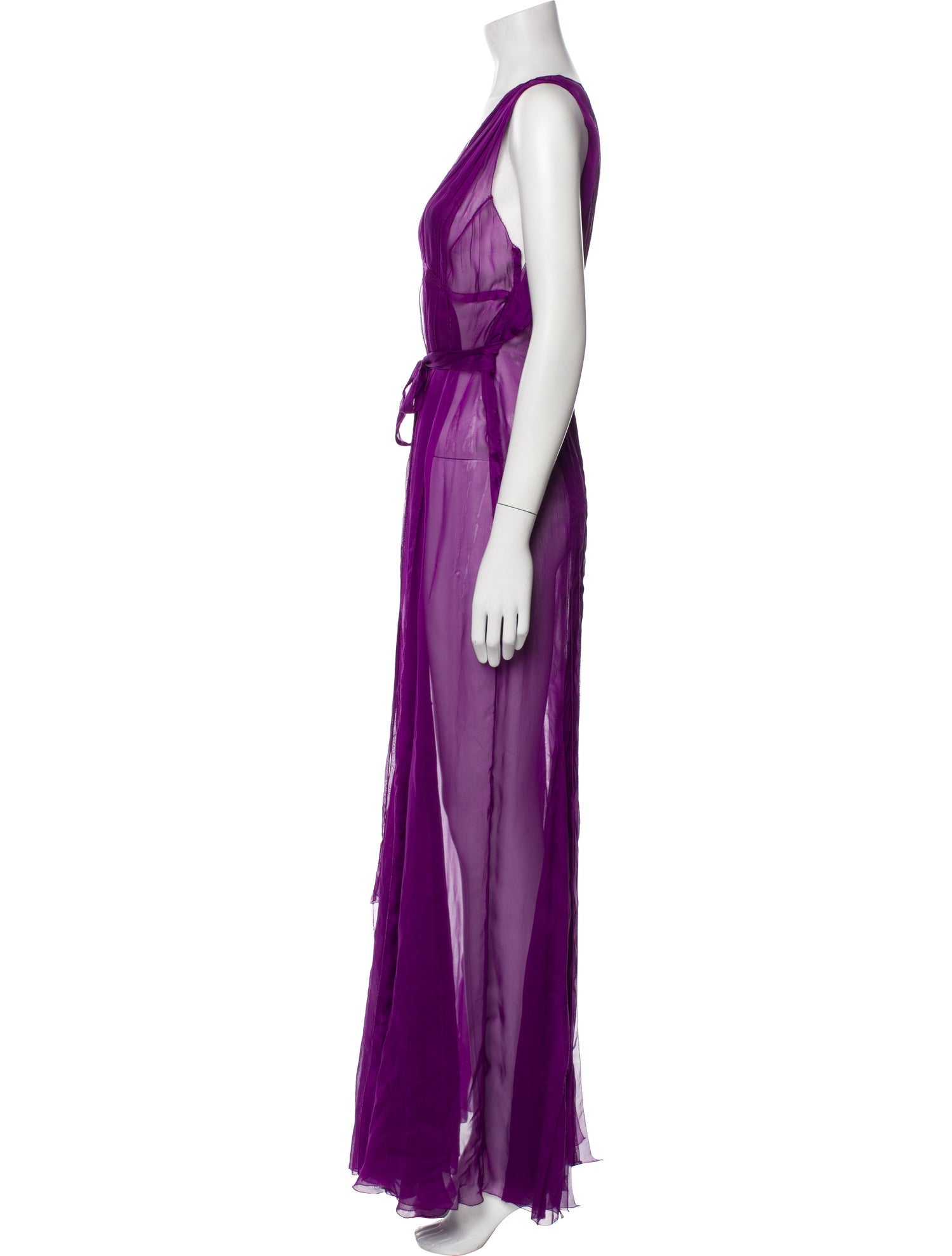 Alberta Ferretti Women's Viscose Long Dress White