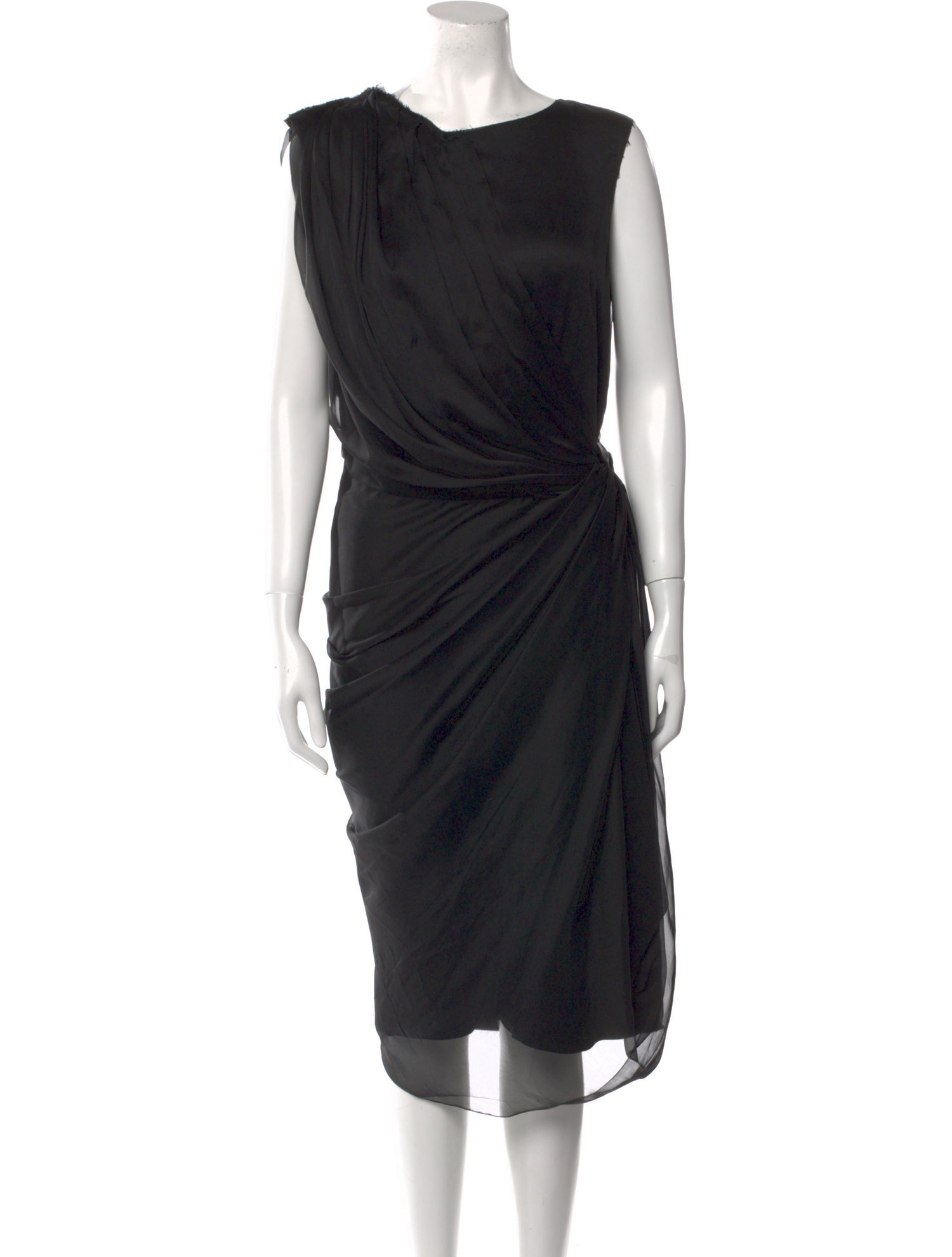 Alberta Ferretti Silk Midi Length Dress