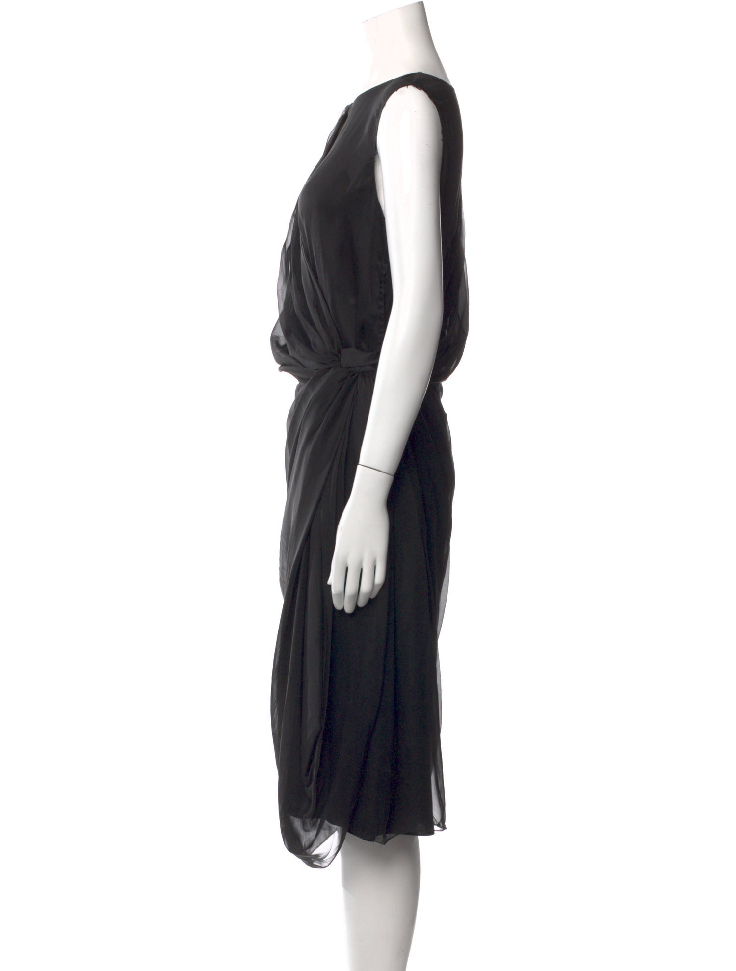 Alberta Ferretti Silk Midi Length Dress