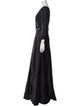 Alberta Ferretti V-Neck Long Dress