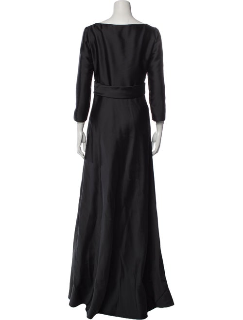 Alberta Ferretti V-Neck Long Dress