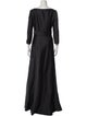Alberta Ferretti V-Neck Long Dress