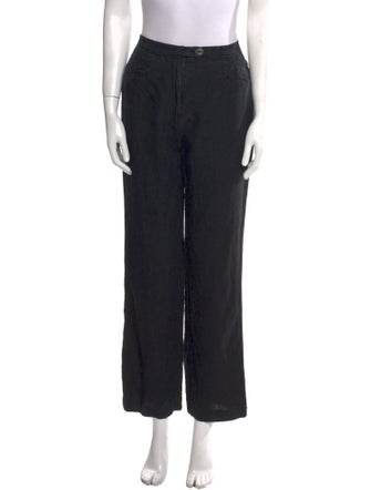 Alberta Ferretti Linen Wide Leg Pants