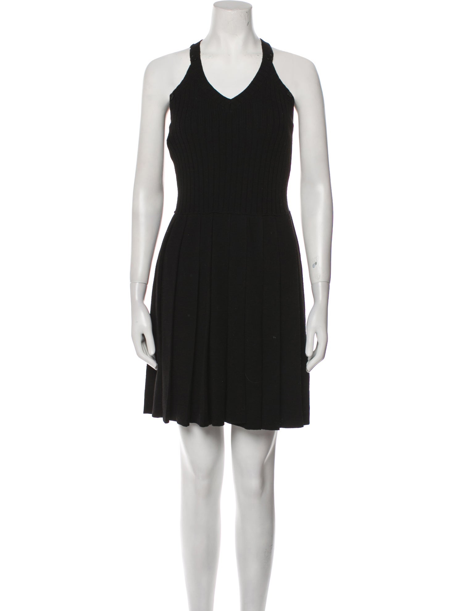 Alberta Ferretti Virgin Wool Mini Dress
