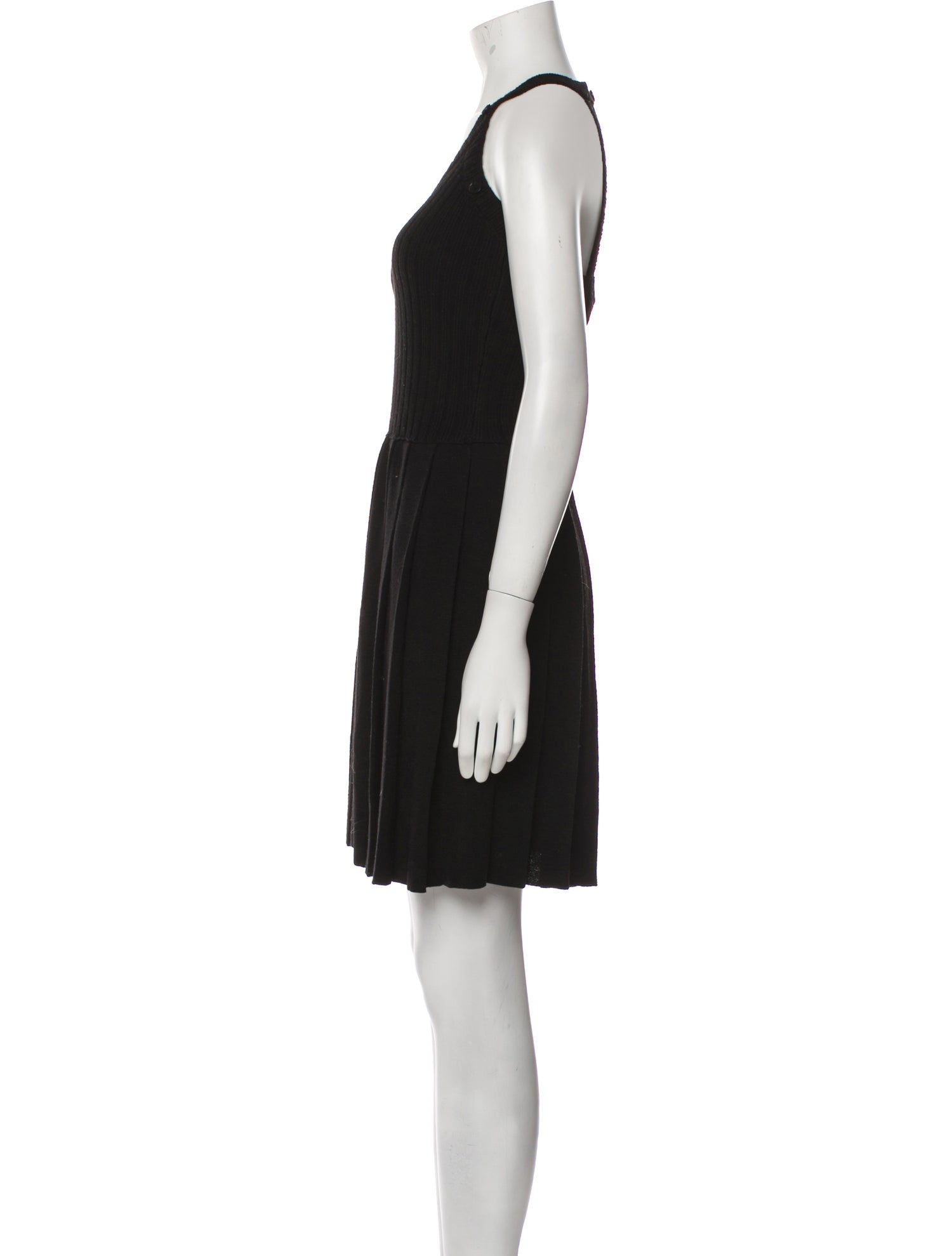 Alberta Ferretti Virgin Wool Mini Dress