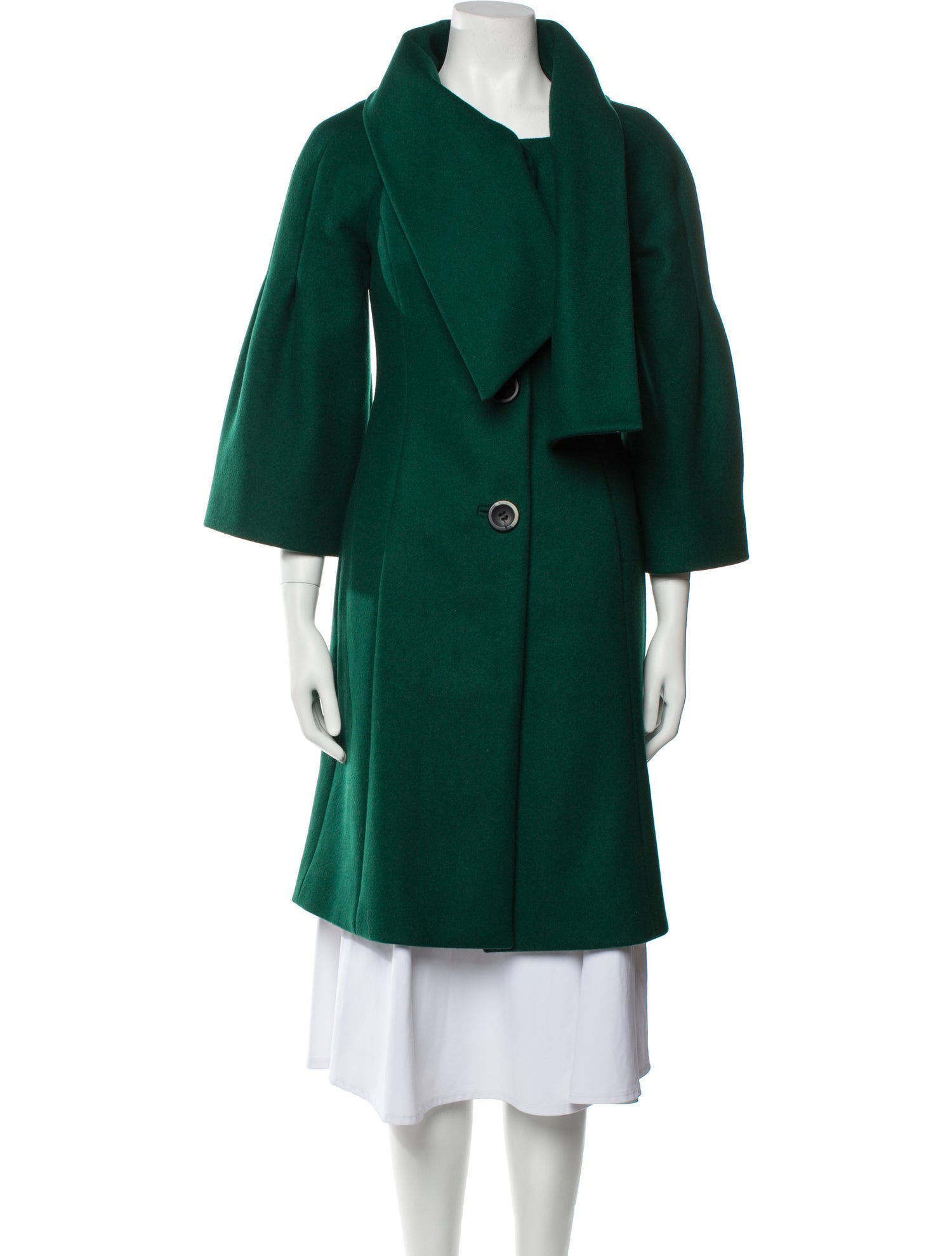 Alberta Ferretti Virgin Wool Coat