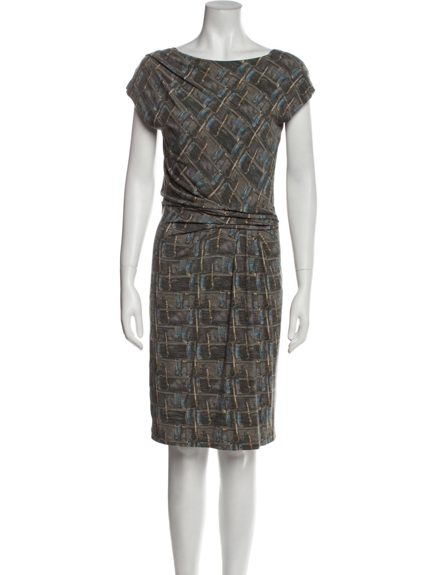 Alberta Ferretti Wool Knee-Length Dress