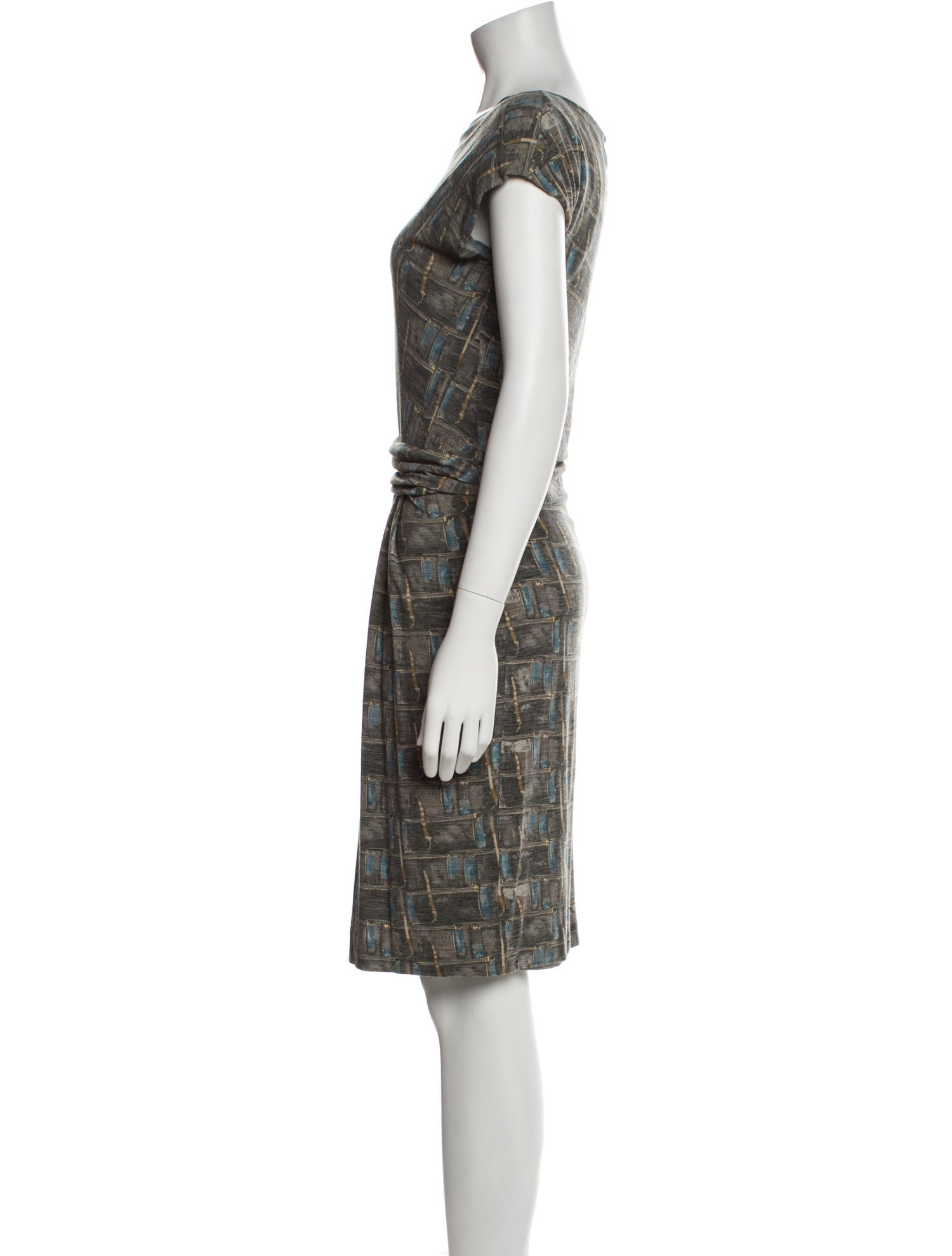 Alberta Ferretti Wool Knee-Length Dress