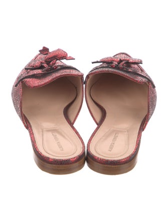 Alberta Ferretti Leather Mules