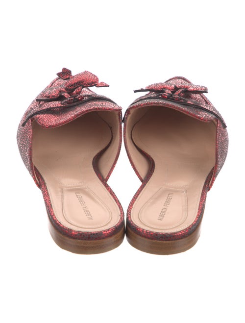 Alberta Ferretti Leather Mules