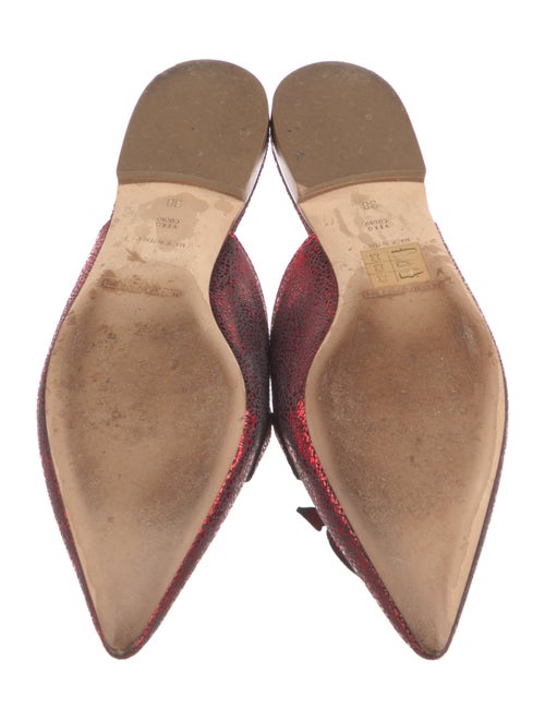 Alberta Ferretti Leather Mules