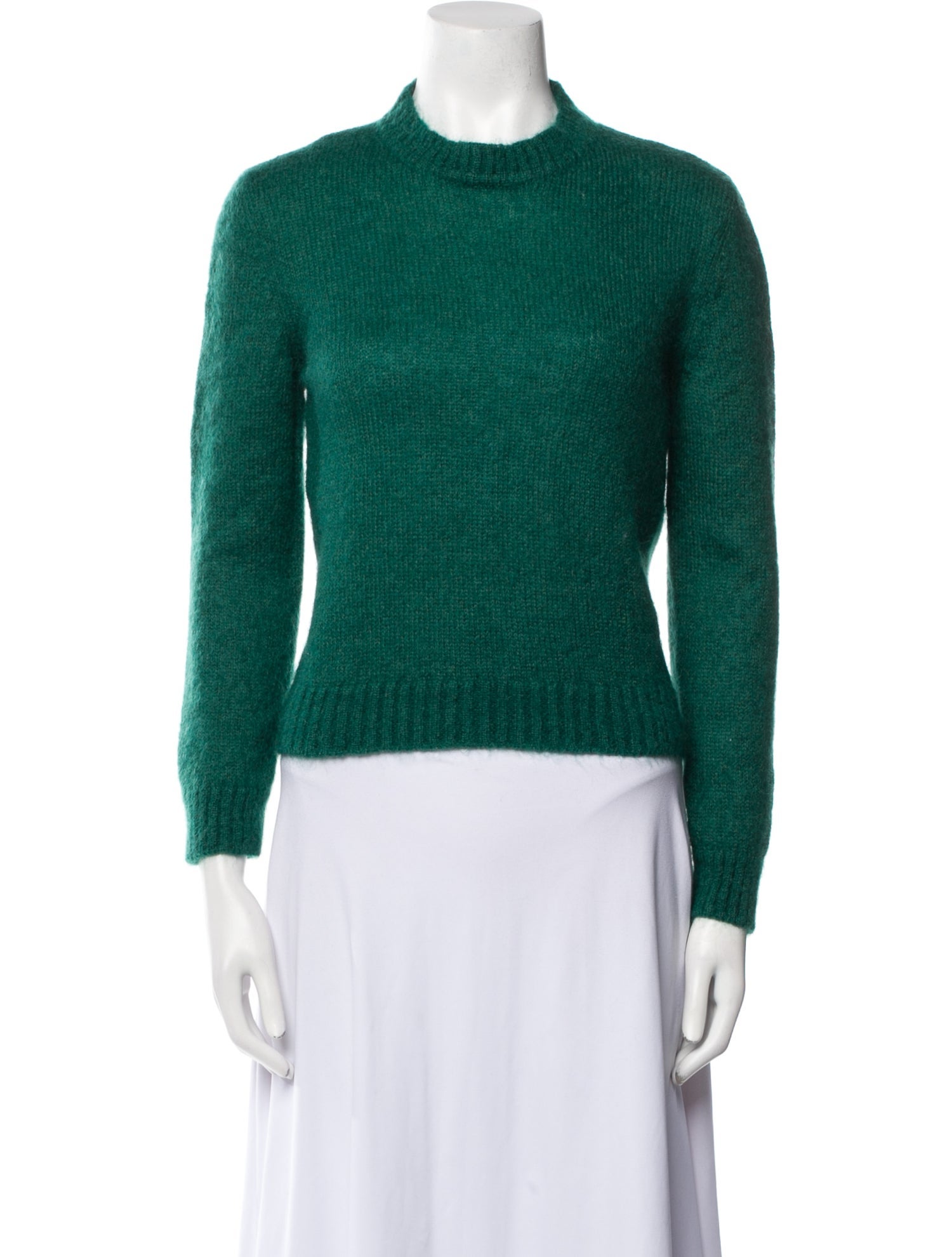 Alberta Ferretti Mohair Crew Neck Sweater