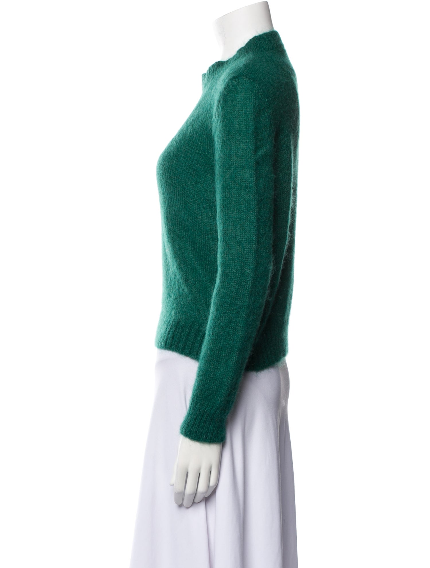Alberta Ferretti Mohair Crew Neck Sweater