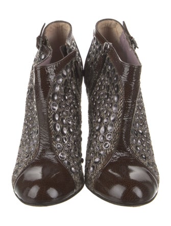 Alberta Ferretti Patent Leather Boots