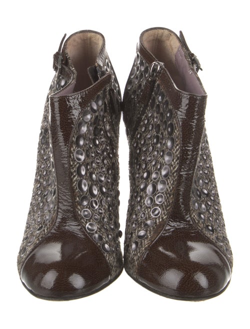 Alberta Ferretti Patent Leather Boots