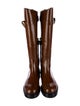 Alberta Ferretti Patent Leather Riding Boots
