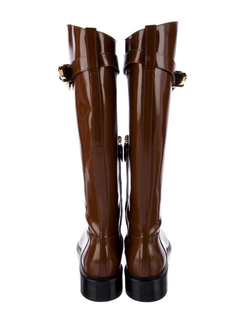 Alberta Ferretti Patent Leather Riding Boots