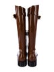 Alberta Ferretti Patent Leather Riding Boots