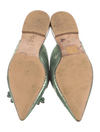 Alberta Ferretti Leather Mules