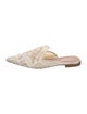 Alberta Ferretti Lace Pattern Lace Trim Embellishment Mules