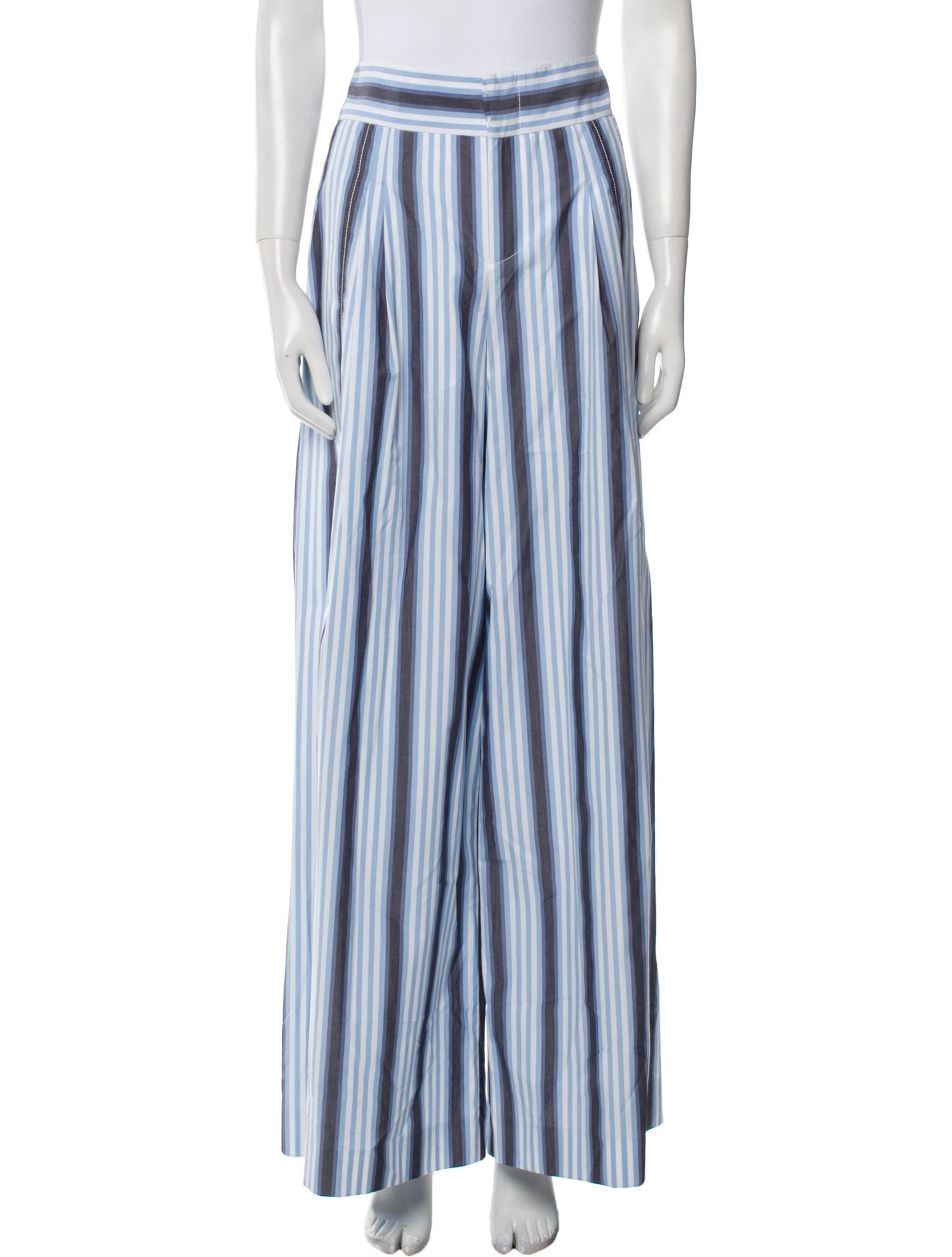 Alberta Ferretti Striped Wide Leg Pants w/ Tags