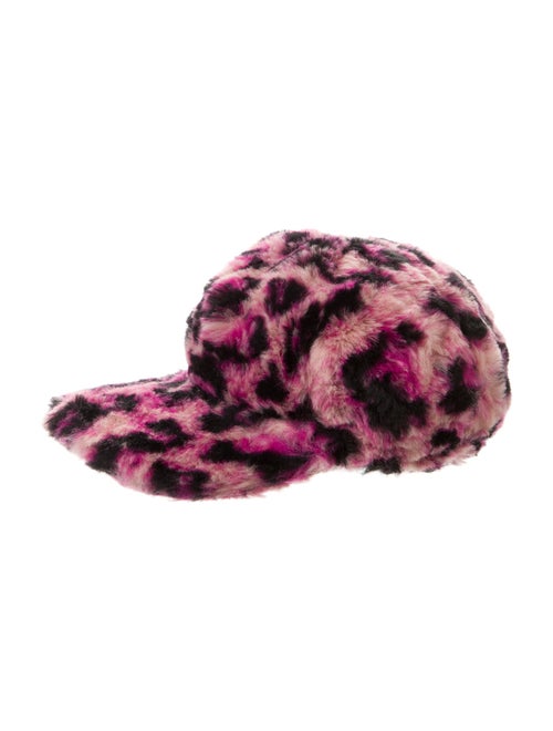 Alberta Ferretti Pattern Print Faux Fur Hat