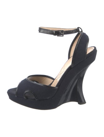 Alberta Ferretti Canvas Espadrilles