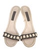 Alberta Ferretti Leather Slides
