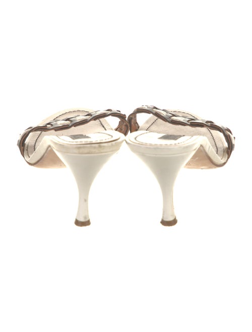 Alberta Ferretti Leather Slides