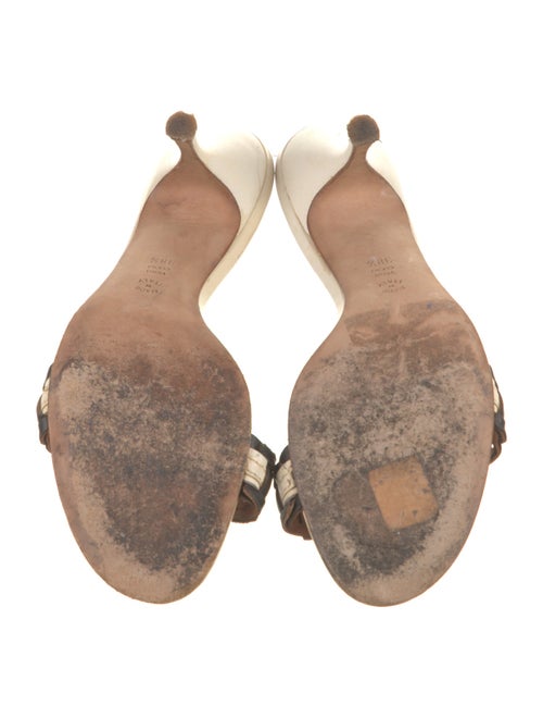 Alberta Ferretti Leather Slides