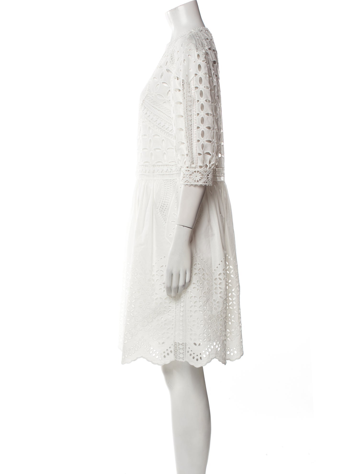 Alberta Ferretti Crew Neck Mini Dress w/ Tags