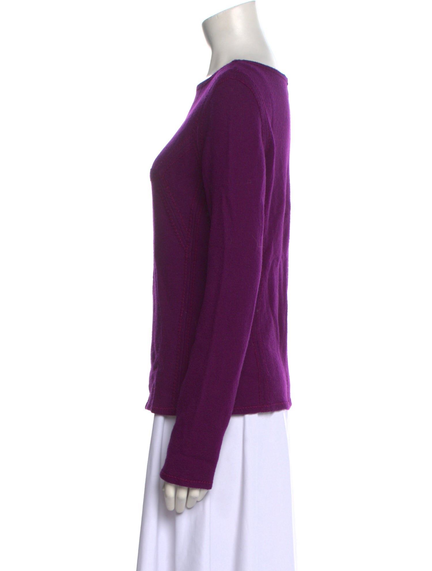 Alberta Ferretti Virgin Wool Scoop Neck Sweater