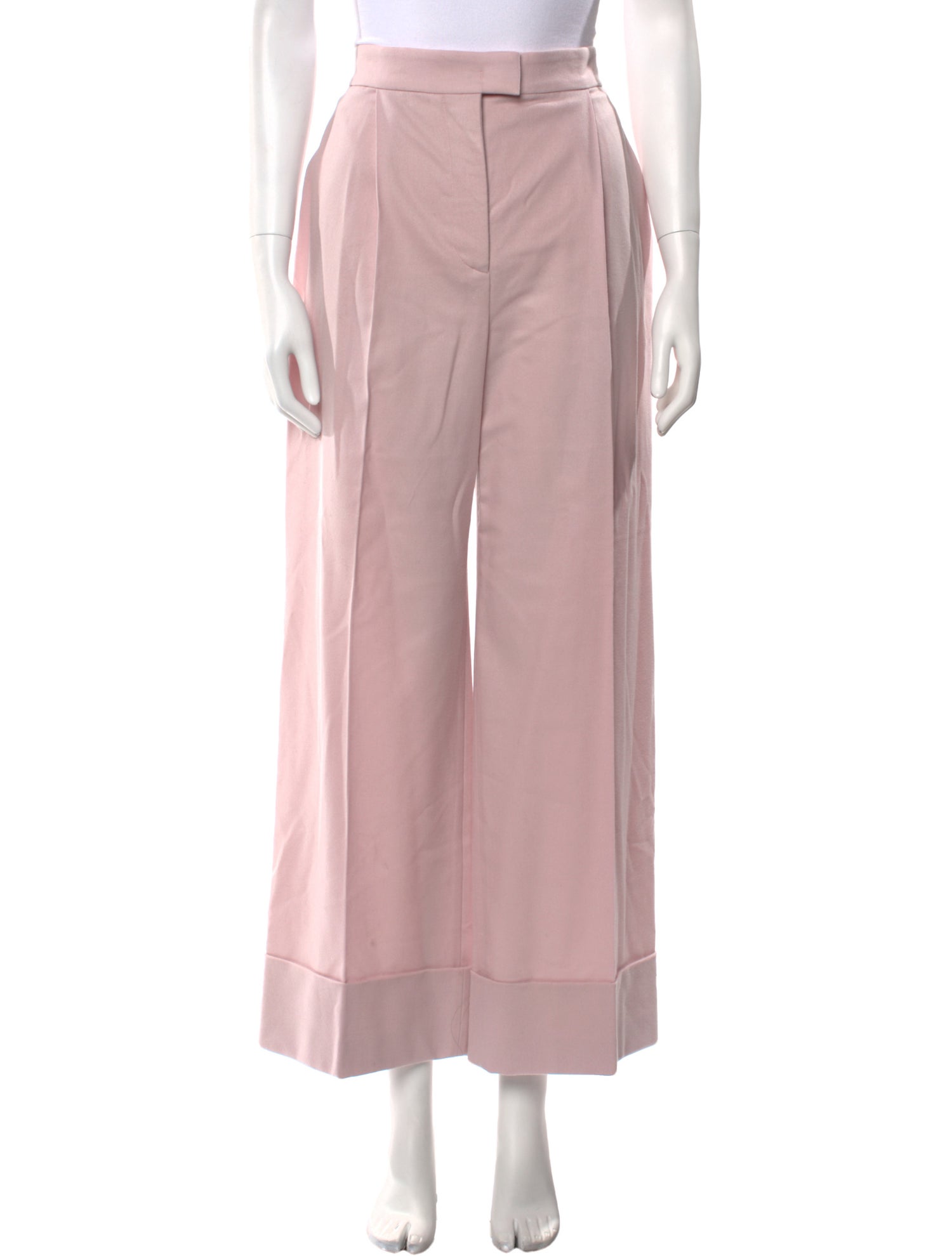 Alberta Ferretti Virgin Wool Wide Leg Pants