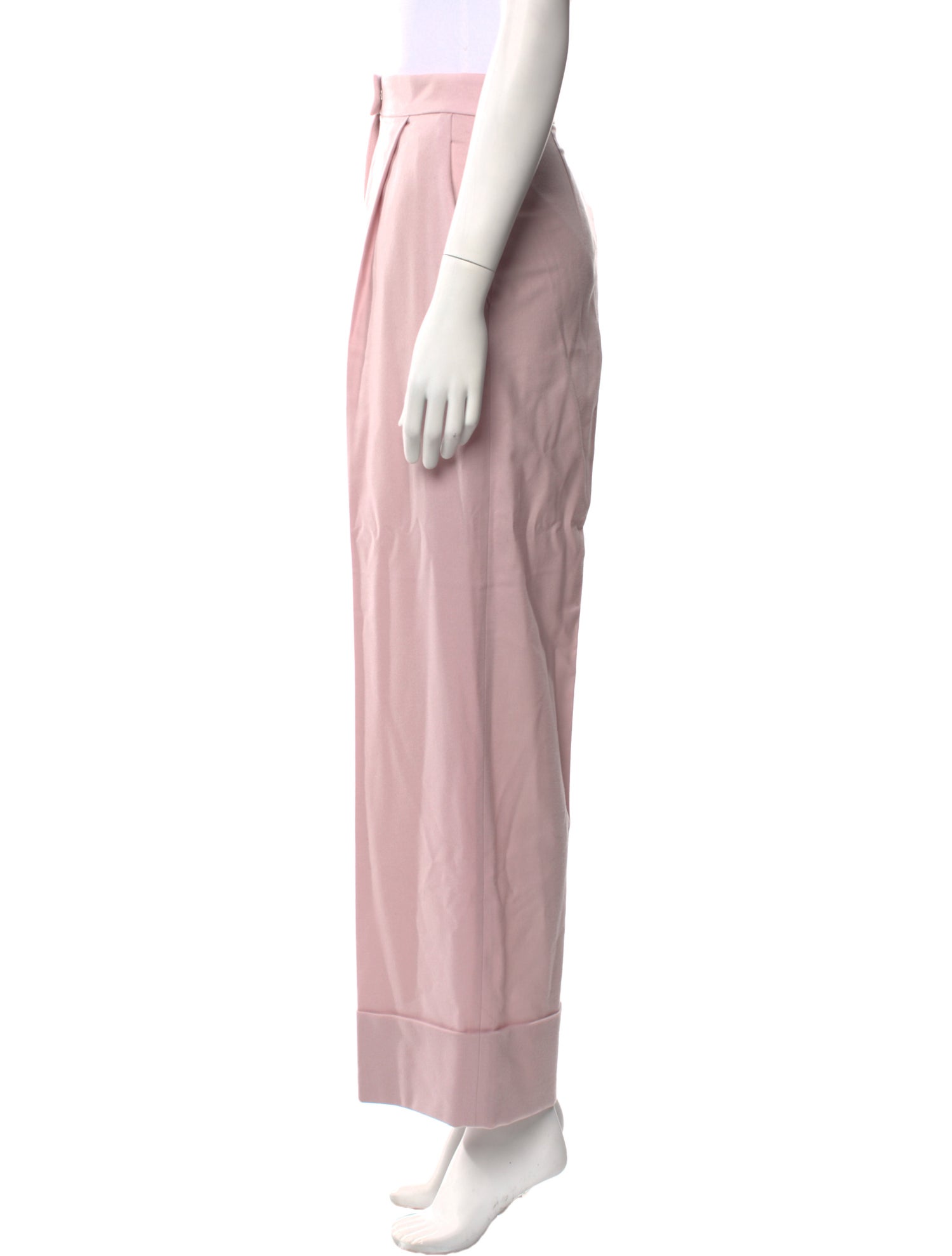 Alberta Ferretti Virgin Wool Wide Leg Pants