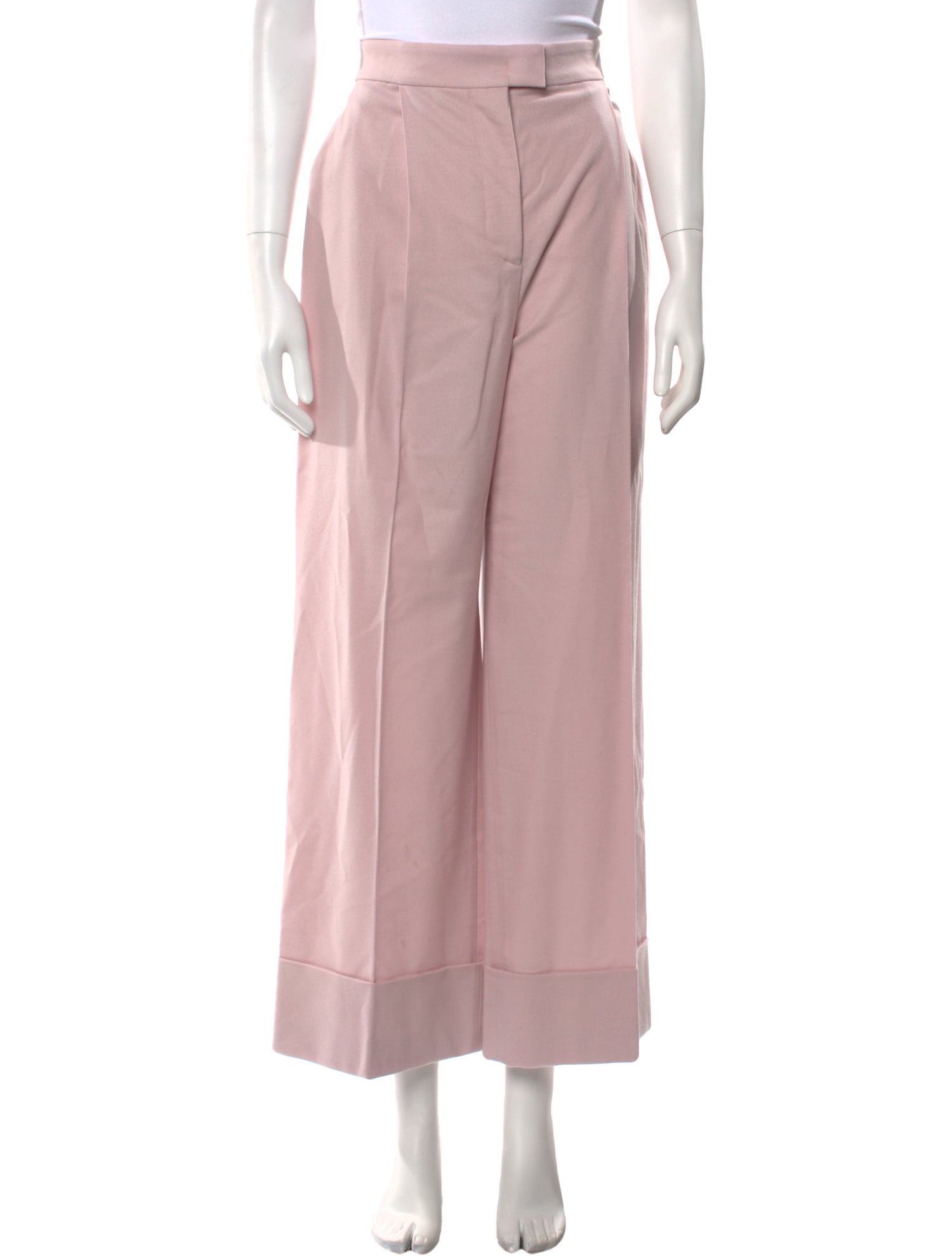 Alberta Ferretti Wool Wide Leg Pants w/ Tags