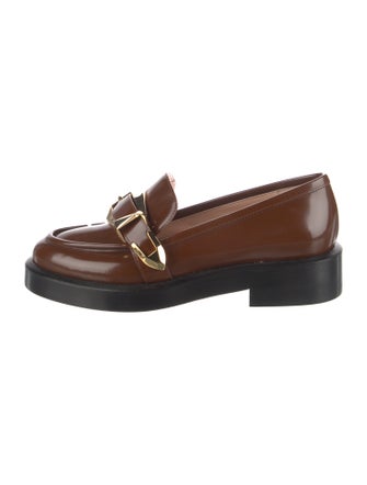 Alberta Ferretti Leather Loafers