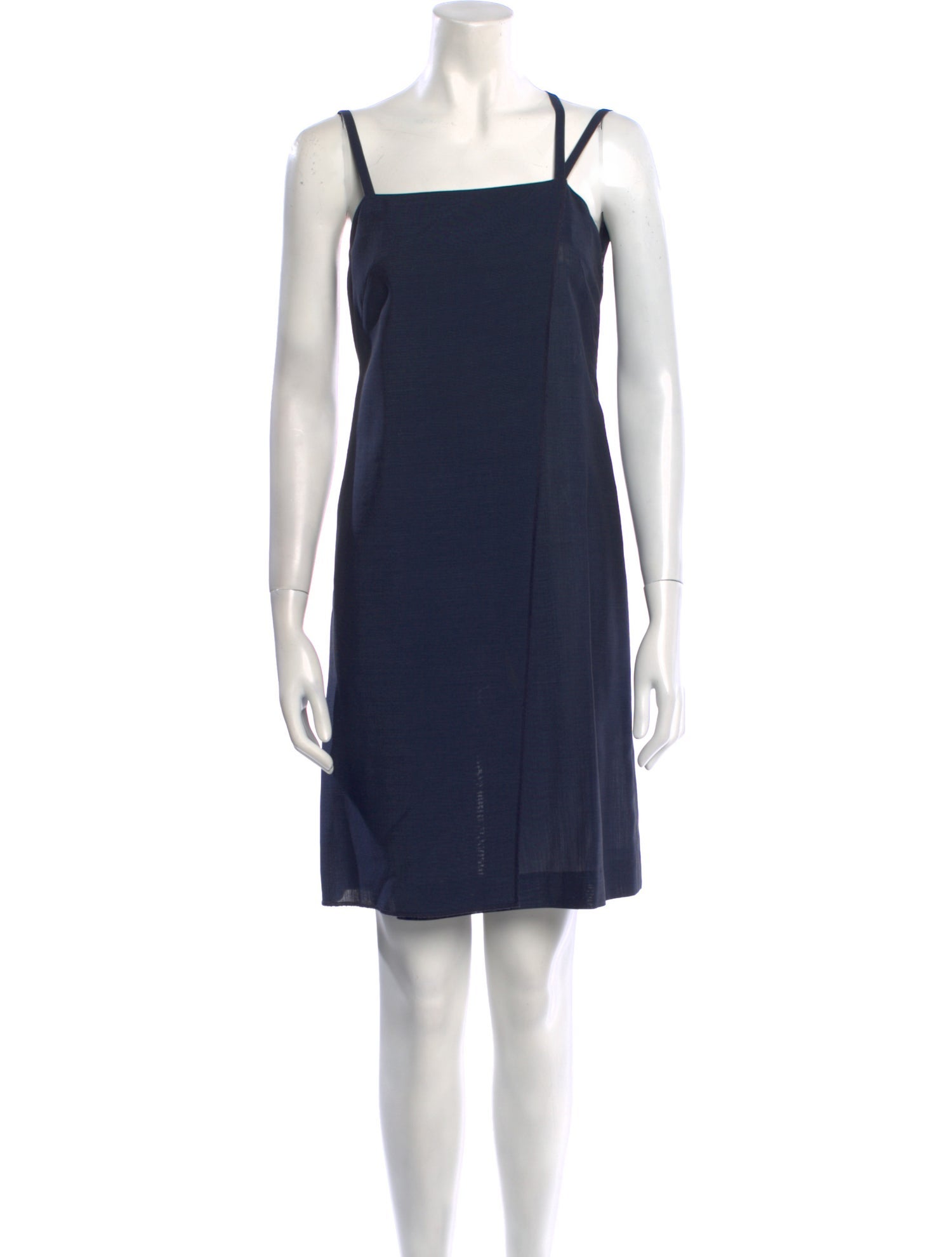 Alberta Ferretti Square Neckline Mini Dress