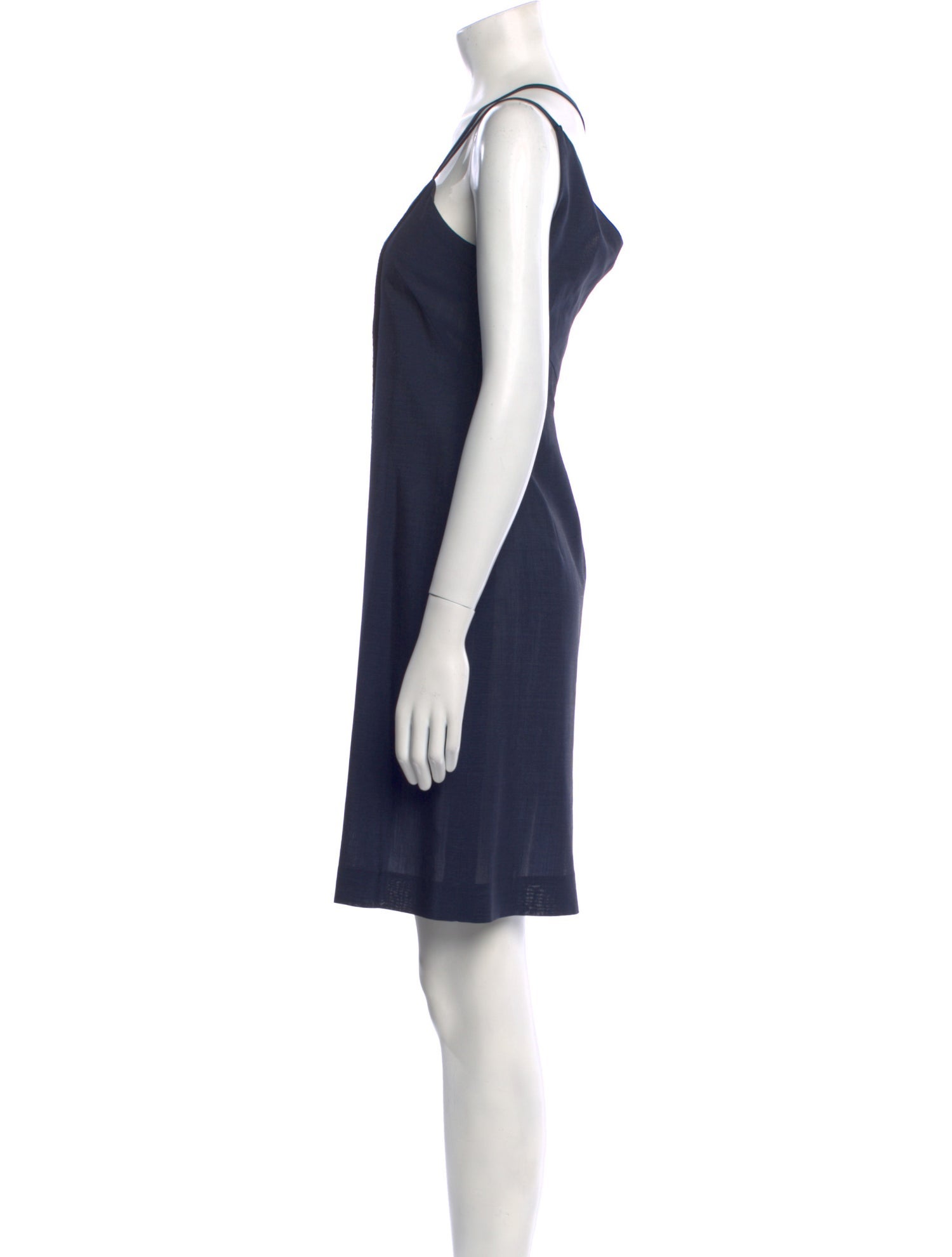 Alberta Ferretti Square Neckline Mini Dress