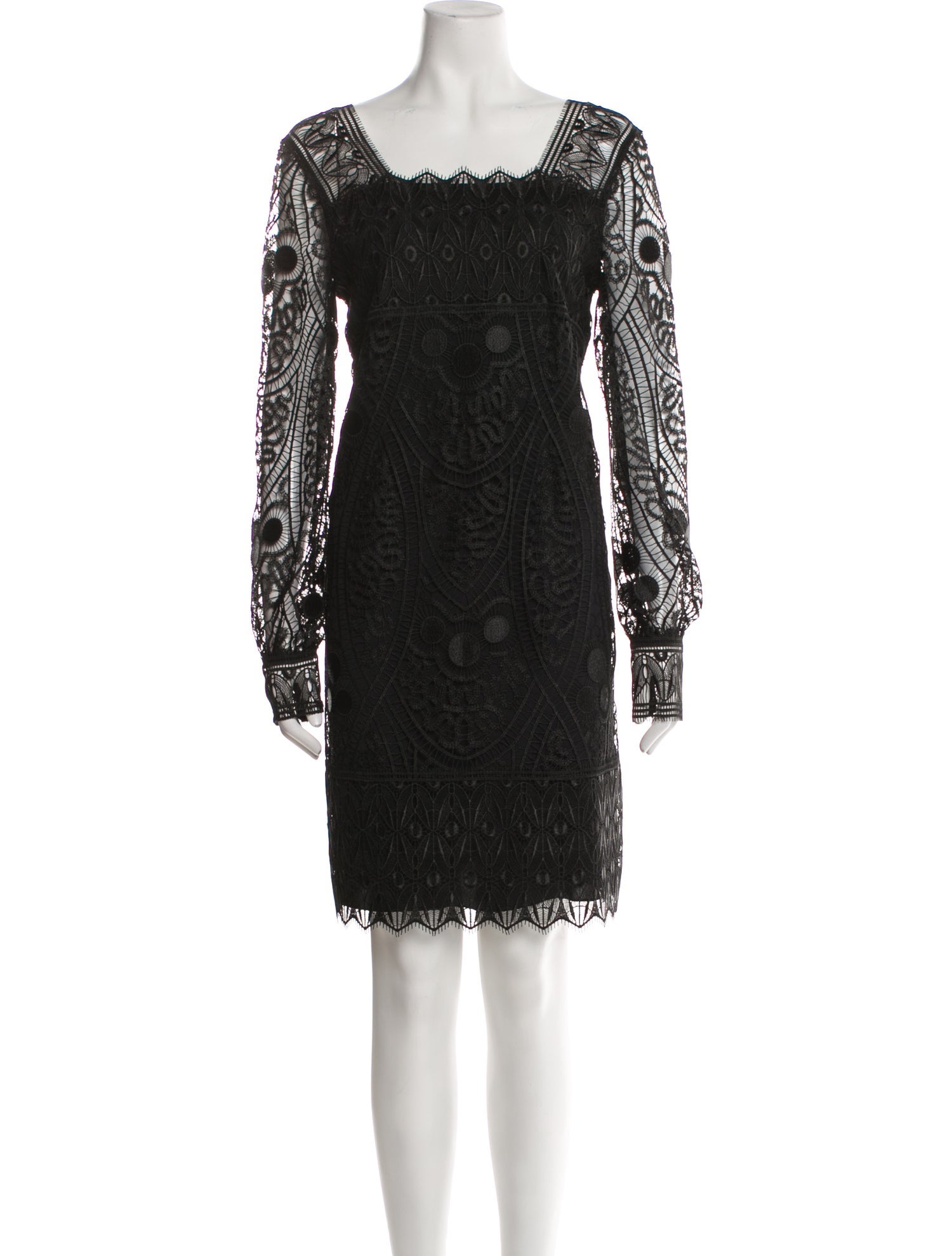 Alberta Ferretti Square Neckline Mini Dress w/ Tags