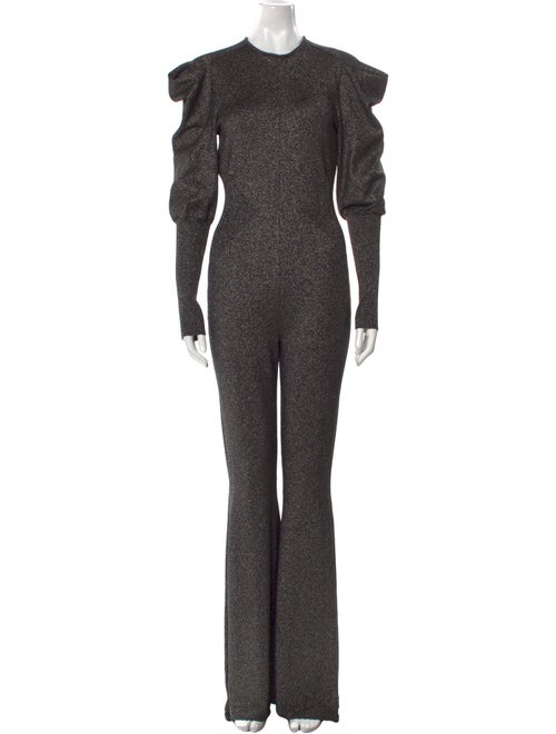 Alberta Ferretti Crew Neck Jumpsuit